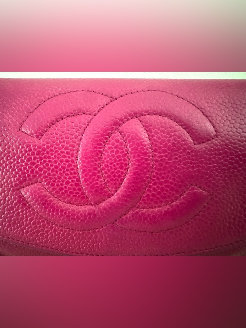 CHANEL Pink Caviar CC Wallet Authentication Card & Serial Sticker - Picture 2 of 12
